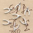 Wishbone charms Antique silver Lovely Wish Bone Charm Pendant