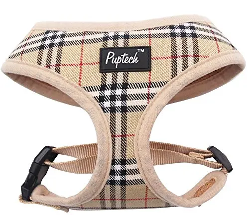 plaid dog harness