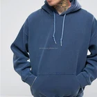 Custom Fleece 50% Cotton 50% Polyester Drop Shoulders Men's Oversize Pullover Hoodie