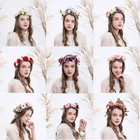 Flower Hair Wedding Wedding Accessories Headband Wholesale Flower Girl Hair Accessories White Floral Crowns Fabric Flower Headband For Wedding