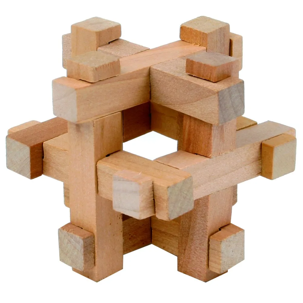 Wooden Brain Teaser Puzzle table game