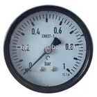 Pressure Y63ZR-1bar Pressure Gauge With Black Case Black Bezel Back Coonction