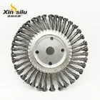 Coarse Twisted Stainless Steel Wire Wheel Brush For Rust Removal