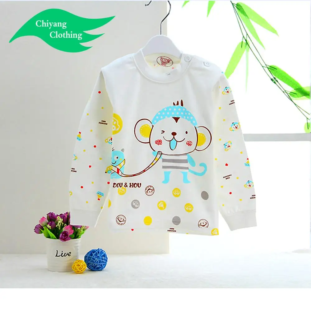 manufacturer Baby clothes wholesale price cartoon 100% cotton baby blouse made by CHIYANG factory