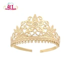 Birthday Gold Lace Tiaras And Crowns Wedding Tiara For Photography Props