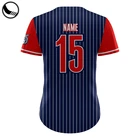 Uniform Baseball Uniforms 100% Polyester Striped Baseball Jersey Uniform