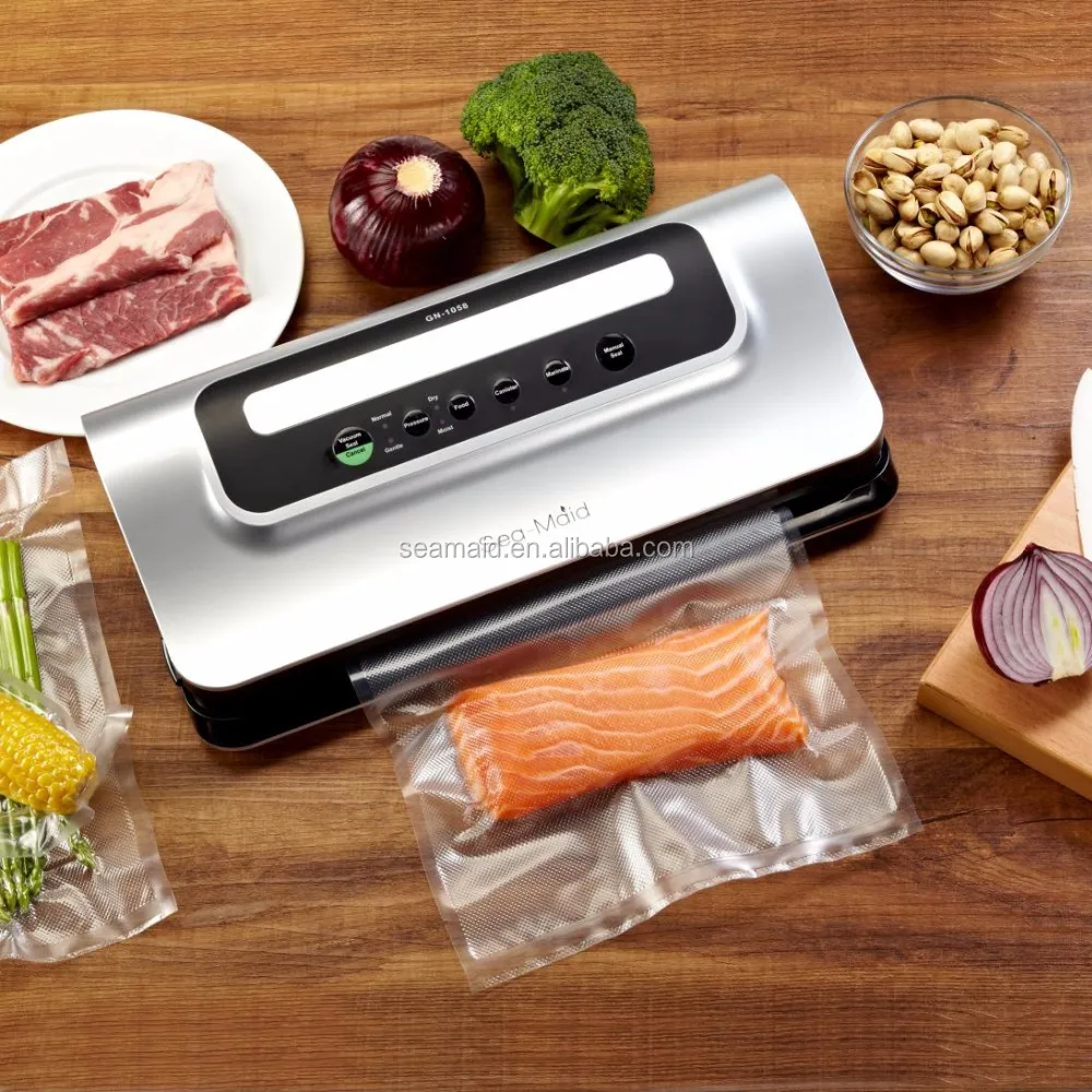 LEM MaxVac 100 Black Stainless Steel Food Vacuum Sealer
