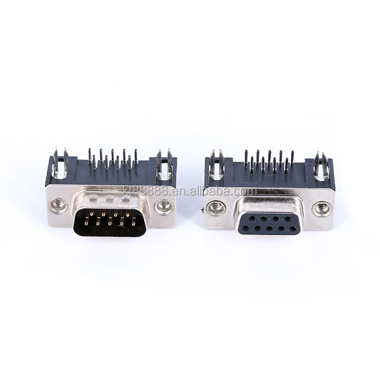 D Sub Connector Db9 Female Welding Back Pcb Mounting Connector Buy