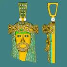 Custom Jewelry Wholesale Diamond Big Gold 3D Pendant 18k