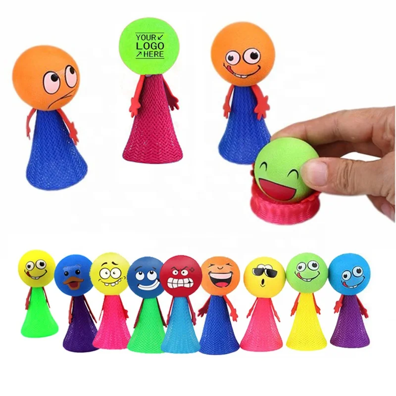 TOYMYTOY Kids Bounce Elf Toy Mega Fly Jump Elf Babies Educational Learning Toys 8PCS Random Color 