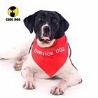 Dog Service Wholesale Reflective Personalized Embroidered Pet Dog Collar Bandana For Service Dog