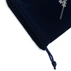Small Blue Bag Small Velvet Bag Custom Small Dark Blue Velvet Jewelry Bag Pouch