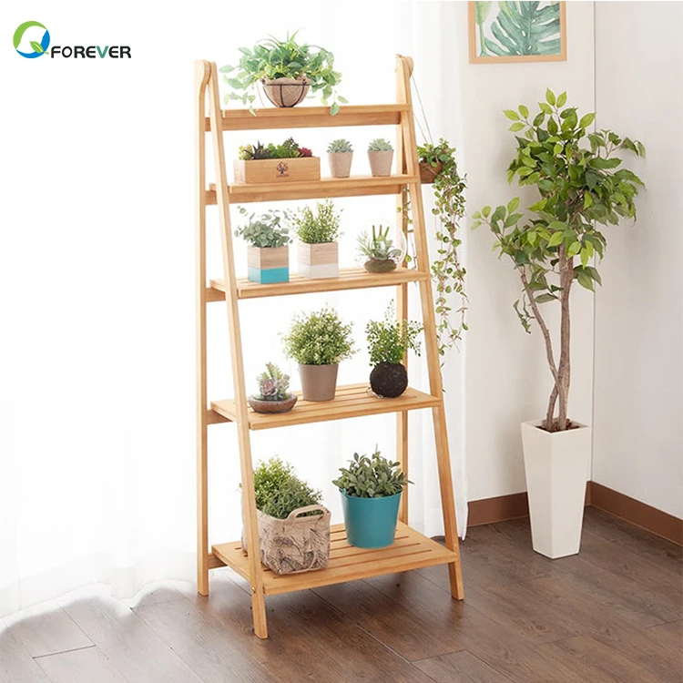 Discount Solid wood multilayer flower shelf
