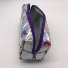 School Pencil Kawaii School Girls PVC Laser Pencil Case With Zipper