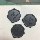 Custom Brand Logo Pvc Wax Seal Stickers For Weddings Cards And Decorate Envelope With Strong Glue Backing