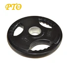Wholesale 3 Holes Painting Cast Iron Weight Plates For Crossfit Training