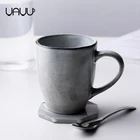 Japan Mugs Wholesale Cafe Shop Used 400ml Vintage Style Japan Rustic Bulk Ceramic Coffee Mugs