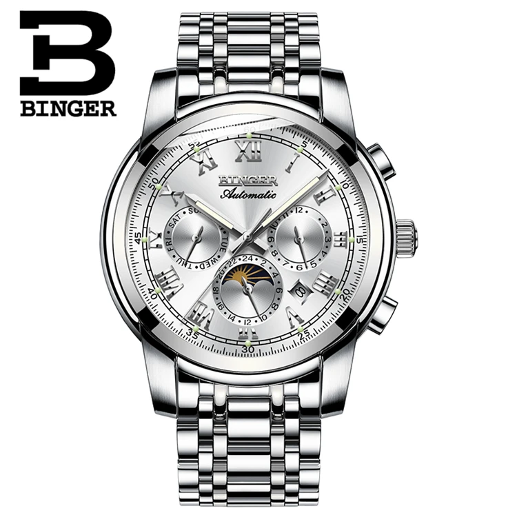 Binger 1178 De La Marca De Lujo Relojes De Reloj Mecánico Automático De Los Hombres De Relojes Pulsera Impermeable Reloj Masculino - Buy Reloj Automático Para Hombre,Reloj Masculino,Reloj Binger Product