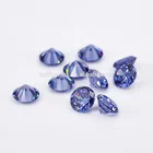 Tanzanite Cubic Zirconia High Quality Factory Price Round Fake Diamond Light Tanzanite Raw Cubic Zirconia For Jewelry