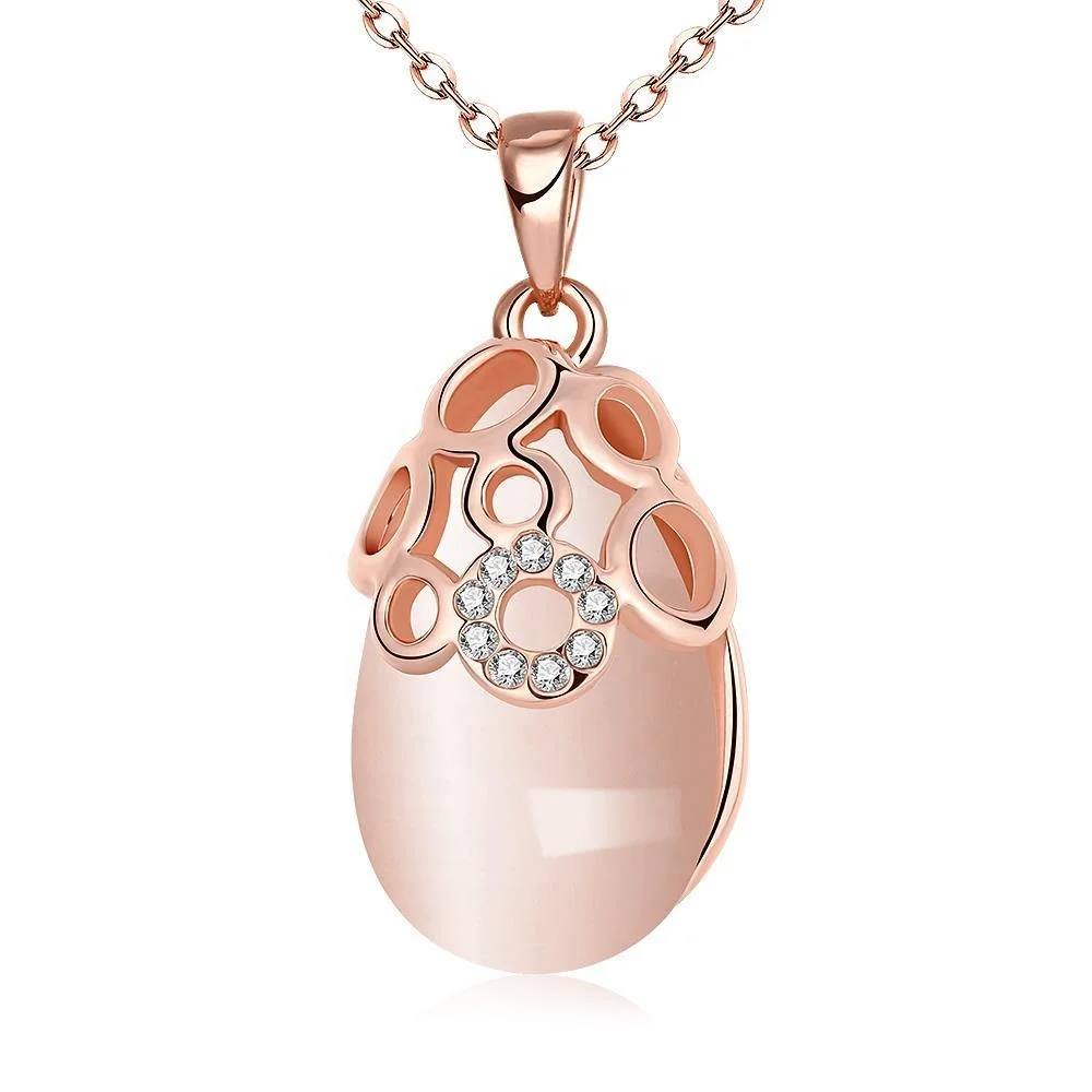 Rose Gold Teardrop Shaped Jewelry Semi 
