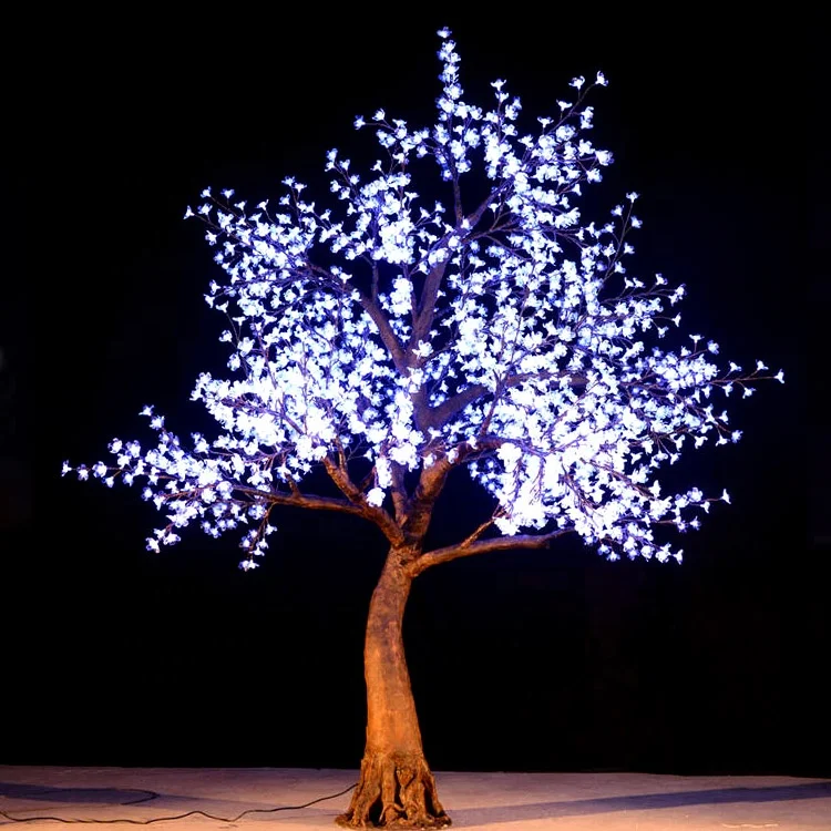 white projection lights for trees