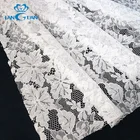 Lace Lace Lace Fabric Knitting Polyester Strand Wire Flower White Bridal Lace Fabric