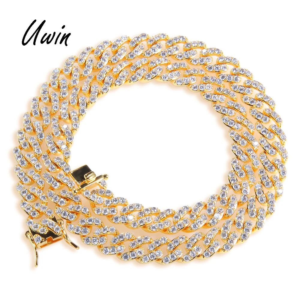 Link Chain bling Miami Cuban Necklace 