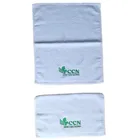 White Embroidery Hand Towel Cotton White Solid Color Plain Custom Embroidery Logo Gym Hand Face Towel