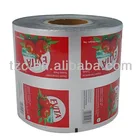 Foil Roll Food Custom Printing Aluminum Foil Laminated Roll Film For Ketchup Food Packaging Sachet