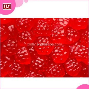 Raspberry Shape Sweets / Halal Soft Jelly Berry Shaped Gummy Candy