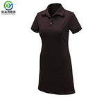 Dress T-shirt Wholesales Solid Polo Dress Sport Golf Dress T-shirt Dress Breathable For Women Quick Dry UPF 50+