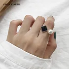 Pearl Sliver Best Design 18K Gold Plated Turquoise Pearl Sliver Rings