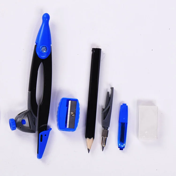 Wholesale High Quality10pcs Tools Math School Geometry Box Instruments