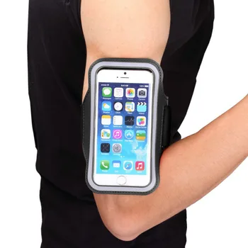 Waterproof portable Universal Adjustable Size customized sport armband wrist cell phone holder support for running