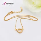 Heart Pendant Pendant Necklace Xuping Jewelry Gold 24K Heart Pendant Jewelry Necklace Women's