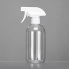 Plastic Spray Bottle Plastic Spray Bottle Round Transparent PET Trigger Cleaning 500ml Plastic Spray Bottle