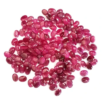 3*5mm rough natural precious ruby gem stones rough