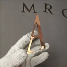Letters 3d Signs 3D Stainless Steel Small Metal Channel Letters Rose Gold Letters Sign