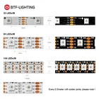 Rgb 5v Rgb Strip 30 60 144 Ip65 Ip67 Silicon Colour Changing Digital Rgb Led Pixels Strip Sk9822