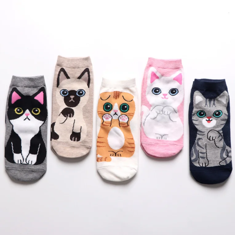 Wholesale Hot Sale Cute Cartoon Cat Jacquard Woman Socks Breathable Fancy  Cat Women Socks - Buy Women Socks,Cute Cartoon Cat Jacquard Women Socks,Fancy  Cat Women Socks Product on 