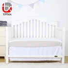 Baby Satin Bright White Emulation Silk Stretch Baby Bedding Satin Baby Crib Sheets