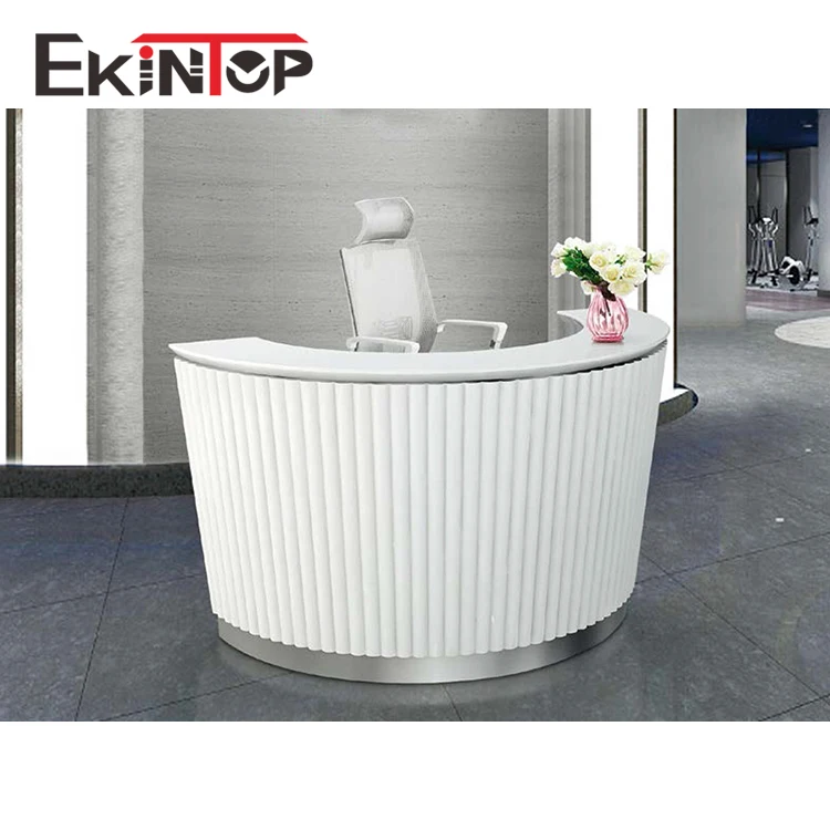 round reception desk for sale