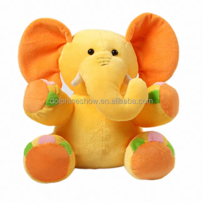 orange stuffed elephant