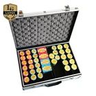 Casino Royale Casino Royale Chips Texas Hold'em 800pcs Poker Chips Set In Silver Aluminum Case