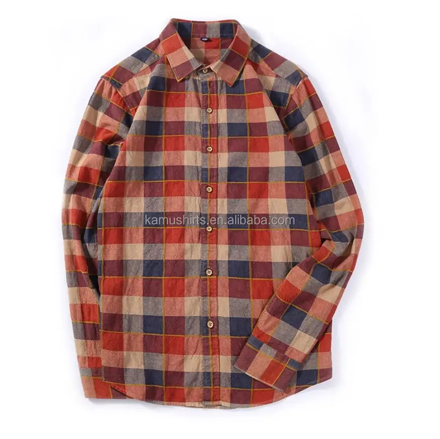 Loose Fit Plaid Casual Shirt For Men 