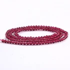 Gemstone Beads Loose Wholesale Small Gemstone Beads Dyed Red Color Spinel Faceted Rounds 64 Cut Loose Stone