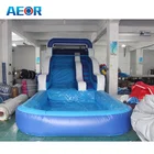 Giant Inflatable Water Slide For Adult Used Water Slides With Pool Water Park Slides For Sale