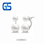 Beads Clip On Popular Design White Pearl Beads Ear Studs Clasp Clip On Earrings