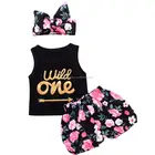 Girls Clothing Baby Girl Clothes Sleeveless Alphabet Letter Baby Girls Clothing Sets Kids Clothes In China