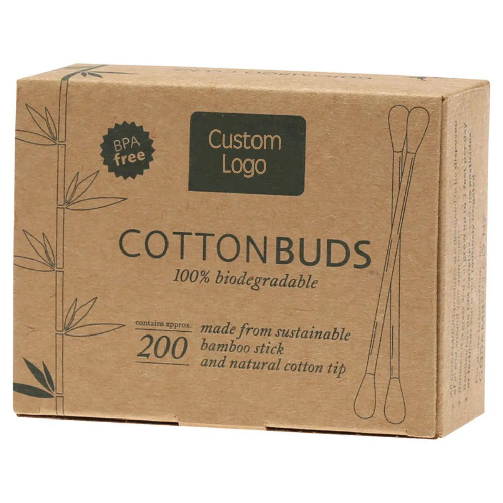 200 pcs bamboo ear cotton buds,disposable q tips cotton swabs